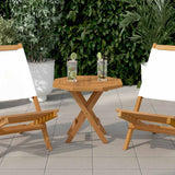 Table Top 50x50x2.5 cm Octagonal Solid Wood Teak 366663