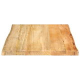 Table Top 60x60x2.5 cm Live Edge Solid Wood Mango 370714
