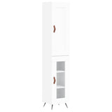 Highboard White 34.5x34x180 cm Engineered Wood 3200361