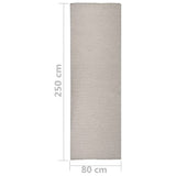 Outdoor Flatweave Rug 80x250 cm Light Grey 340779