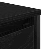 Bathroom Basin Cabinet with Drawers Black Oak 60x34.5x60 cm 861882