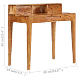 Writing Desk with Drawers Solid Wood 88x50x90 cm 244959
