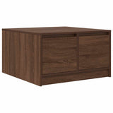 Coffee Table with Drawers Brown Oak 70.5x70x40 cm 3328414