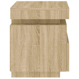 Bedside Cabinets with LED Lights 2 pcs Sonoma Oak 40x39x48.5 cm 836789