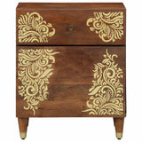 Bedside Cabinet with Door Honey Brown 50 x 33 x 60 cm 4018744