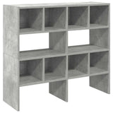 Shoe Racks 2 pcs Stackable Concrete Grey 89.5x30x40 cm 858846