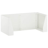 Retaining Wall 4 pcs 100 x 100 x 40 cm Steel White 3449206