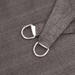ZNTS Sunshade Sail HDPE Triangular 5x5x5 m Anthracite 42281