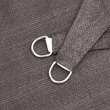ZNTS Sunshade Sail HDPE Triangular 5x5x5 m Anthracite 42281