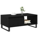 Coffee Table Black Oak 90 x 50 x 36.5 cm Engineered Wood 862963