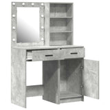Dressing Table Set 2 pcs Concrete Grey Engineered Wood 3334275