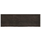 Table Top Dark Brown 160x50x cm Treated Solid Wood Oak 3156449