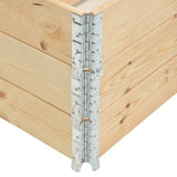 Raised Beds 3 pcs 100x100 cm Solid Pine Wood 3055169