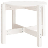 Coffee Table White 62.5x45 cm Solid Wood Pine 822303