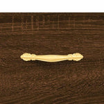 Highboard Brown Oak 69.5x34x180 cm Engineered Wood 3189428