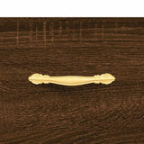 Highboard Brown Oak 69.5x34x180 cm Engineered Wood 3189428