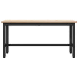Dining Bench Natural 100 x 32.5 x 49 cm Solid pine wood 873786
