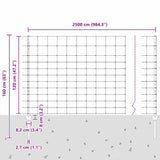 Wild Fence with Posts 25 x 1.2 m 3337124
