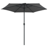 Garden Parasol with Aluminium Pole 270x246 cm Anthracite 47346