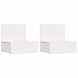 Bedside Table 2 pcs White 44 x 32.5 x 40 cm Solid pine wood 873490
