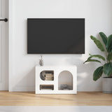 TV Cabinet High Gloss White 60 x 35 x 40 cm Engineered Wood 891288