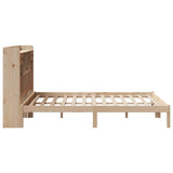 Bookcase Bed without Mattress 140x200 cm Solid Wood Pine 3321626