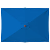 Garden Parasol Blue Fabric 150x200 cm Collapsible 313885