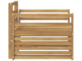 Outdoor Sofa Set Solid Acacia Wood White 3439096