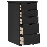 Cabinet Black 34 x 39 x 61.5 cm Solid Pine Wood 42028351
