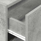 Cabinet with 2 Drawers Concrete Grey 60x31x40 cm Engineered Wood 858827