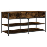 Shoe Bench Smoked Oak 100x42.5x50 cm Engineered Wood 839035