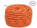 Multipurpose Utility Rope 20 mm 50 m Orange PP 2400 kg Max Load 3472937