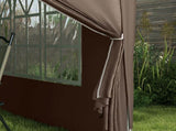 3 x 3 m Pop Up Gazebo, Wedding Party Canopy Tent Marquee with Carry Bag and Windows, Coffee T3398P314131