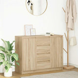 Sideboard with Drawers Sonoma Oak 100.5x35x76 cm Engineered Wood 3328446