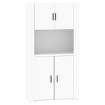 ZNTS Highboard White Engineered Wood 3185351