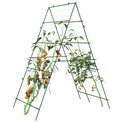 ZNTS Garden Trellis for Climbing Plants A-Frame 99x90x175.5 cm Steel 4009281