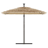 Garden Parasol with Steel Pole Brown 246x246x230 cm 4005074