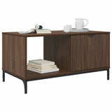 Coffee Table Brown Oak 90 x 49 x 46 cm Engineered Wood 883451