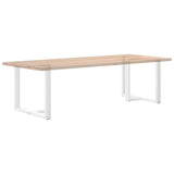 Dining Table Legs T-Shaped 2 pcs White 90x35x cm Steel 4013065