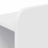 Headboard Cabinet with Storage White Engineered Wood 8001205