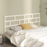 Bed Headboard White 186x4x100 cm Solid Wood Pine 814210