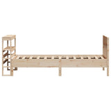 Bed Frame without Mattress 75x190 cm Small Single Solid Wood Pine 3306288