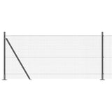 Welded Wire Fence with Concrete Base 25 x 0.8 m 3352551