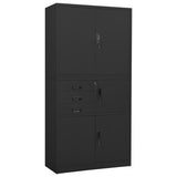 Office Cabinet Anthracite 90x40x180 cm Steel 336416