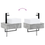 Bathroom Cabinet Set 3 pcs Concrete Grey 53 x 35 x 39 cm 3405610