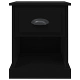 Bedside Cabinets 2 pcs Black 39x39x47.5 cm Engineered Wood 816131