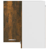Hanging Corner Cabinet Lyon Smoked Oak 57x57x60 cm Engineered Wood 815597