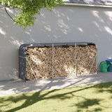 Log Holder Anthracite 234x45x100 cm Galvanised Steel 364565