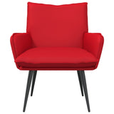 Armchair Red Faux Leather 42047740