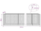 Gabion with 3.5 mm Wire and 5x5 cm Mesh 550x50x100 cm 3462341
